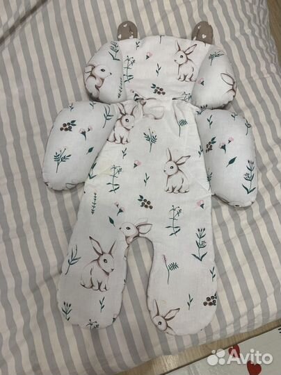 Матрасик вкладыш в автолюльку или коляску