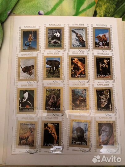 Почтовые марки серии фауна