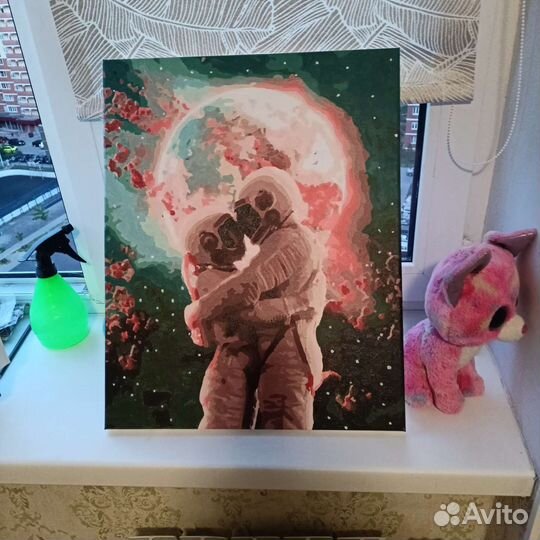 Картины по номерам раскрашенная