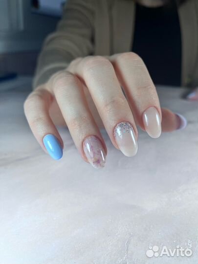 Маникюр с укреплением, наращивание ногтей, педикюр