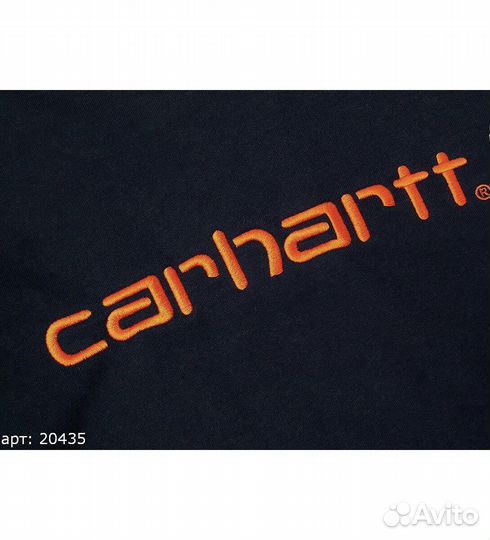 Худи Carhartt orange brnd темно-Синий