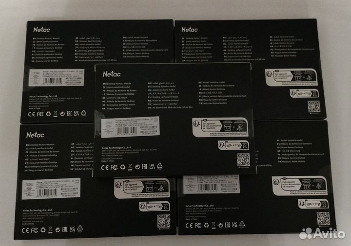 5шт. DDR4 Netac Shadow ll,32Gb,2X16Gb,3200,Белые