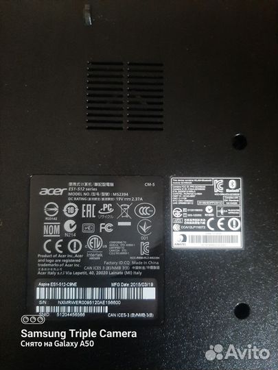 Ноутбук acer