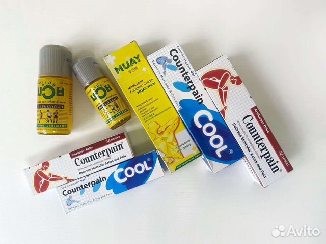 Мазь и гель Counterpain, крем, масло Muay
