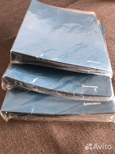 Папка на 2 кольцах brauberg 221617, три шт