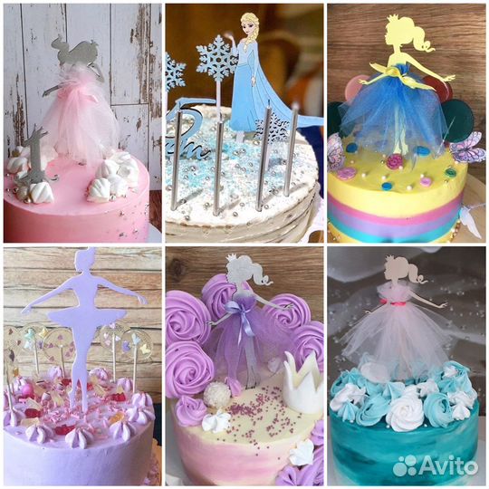 Топперы Принцессы 22 шт