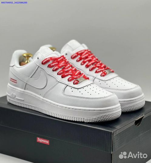 Кроссовки Nike Air Force 1 Low & Supreme (Арт.86759)
