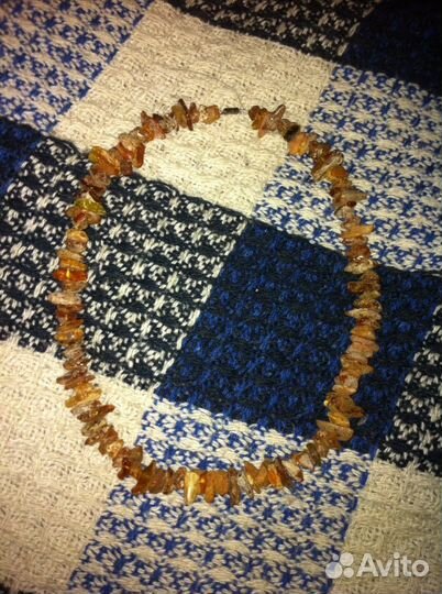 Янтарные бусы (необработанный)