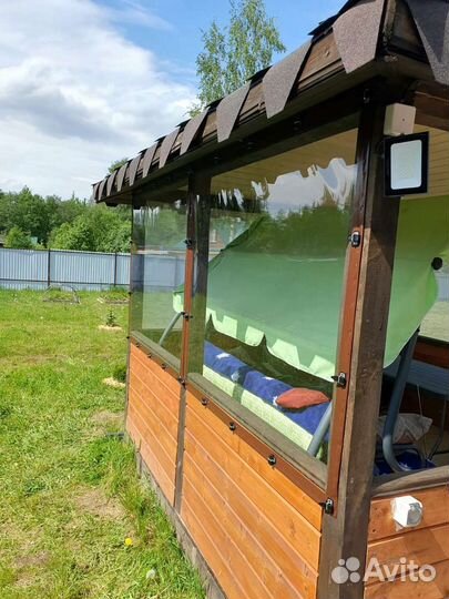 Мягкие окна на беседку и террасу