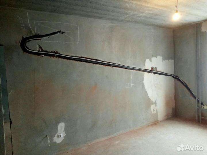 Установка кондиционеров, закладка трассы