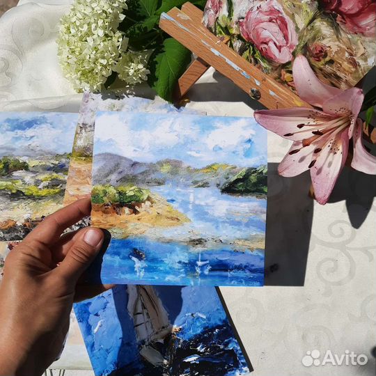 Сочный набор авторский открыток