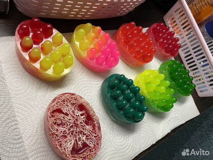 Массажное мыло с люфой