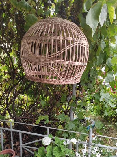 Абажур плетёный