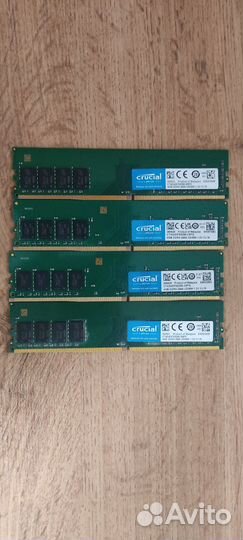 Оперативная память crucial ddr4-2666 4 gb 4 штуки