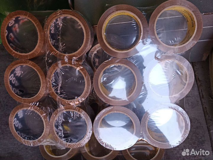 Скотч тёмный, прозрачный