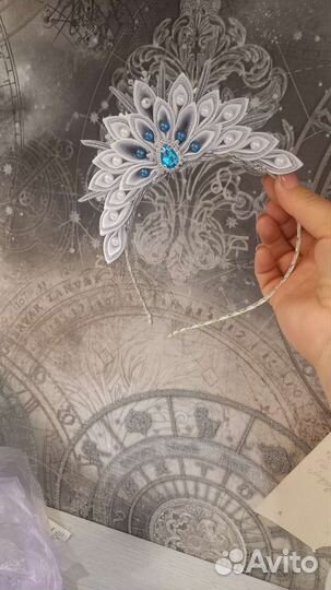 Ободок снежинка