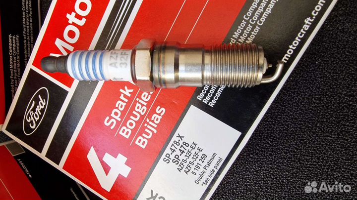 Новые свечи зажигания Motorcraft