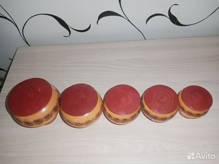 Деревянный набор для специй СССР