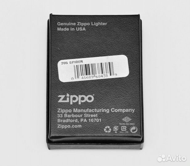 Зажигалка Zippo 205 Spider Оригинал Новая