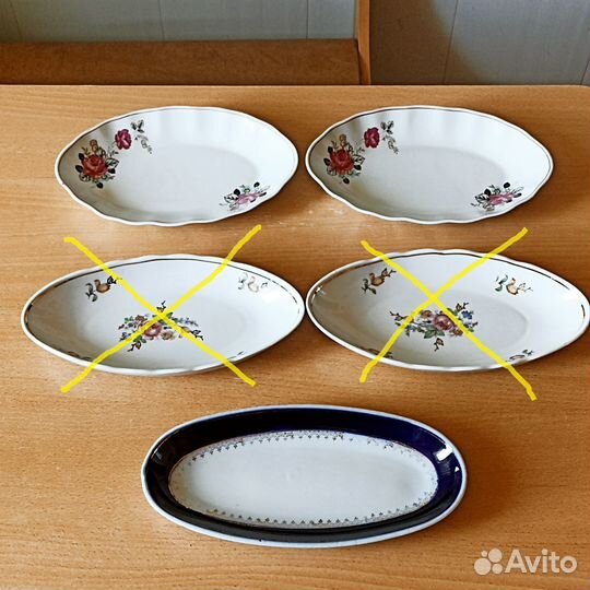 Селёдочницы. Фарфор. Всё по - 250. СССР