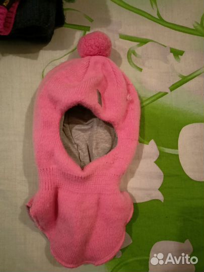 Шапка шлем для девочки 50 52