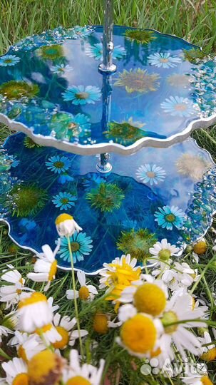 Фруктовница/этажерка с сухоцветами