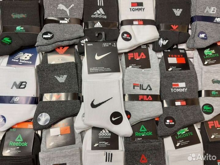 Носки Nike Adidas Puma Reebok