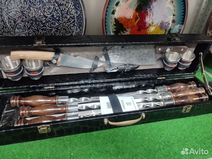 Шампура подарочные в кейсе