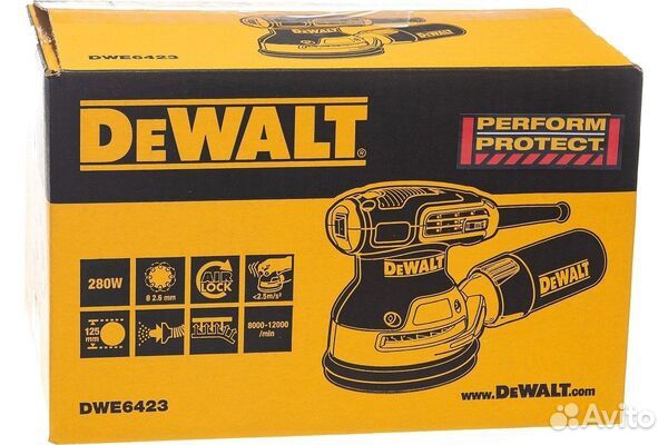 Эксцентриковая шлифовальная машина DeWalt DWE6423