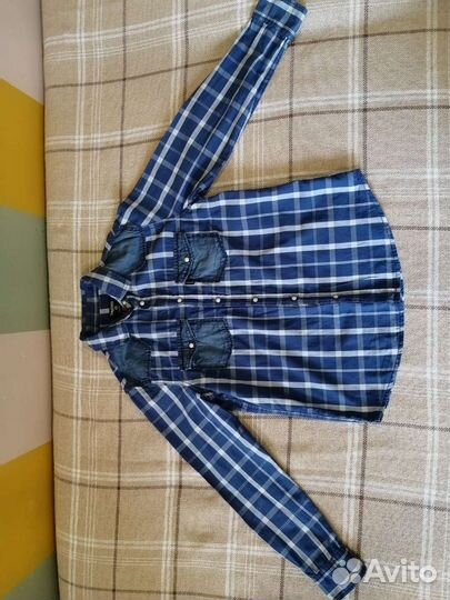 Джинсовая рубашка на мальчика