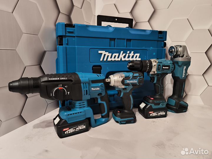 Набор аккумуляторных инструментов Makita 4/1