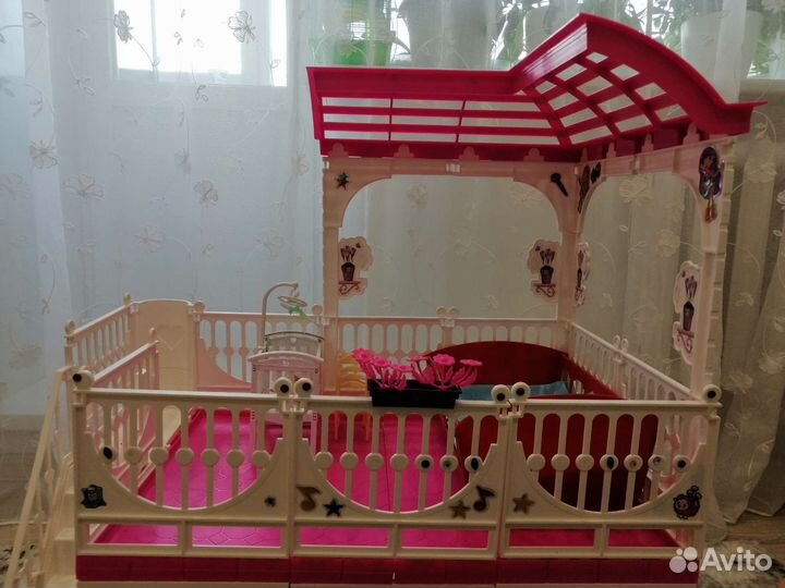 Кукольный домик для барби с мебелью