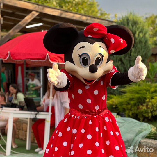 Микки Маус ростовая кукла поздравление