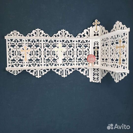 Полка для икон Иконостас Модель 22 Красный угол 1