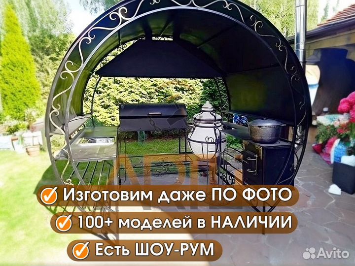 Кованый Мангал с крышей 