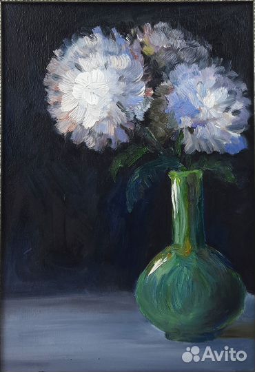 Букет цветов. Картина маслом 21х30см