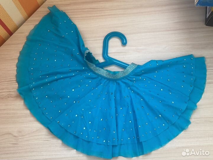 Купальник для гимнастики с юбочкой 116-122