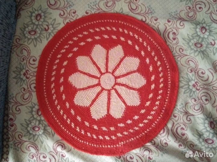 Коврик вязаный крючком