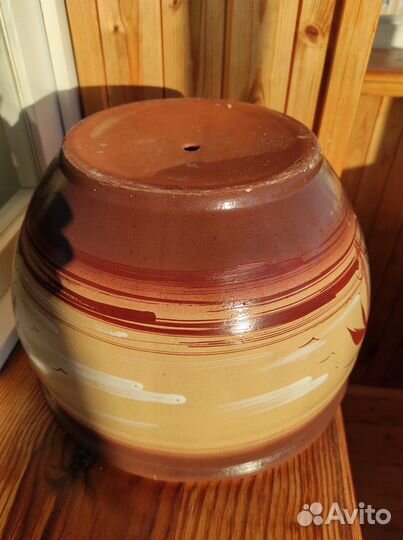 Горшок керамический большой (напольный) для цветов