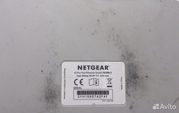 Коммутатор netgear fs208