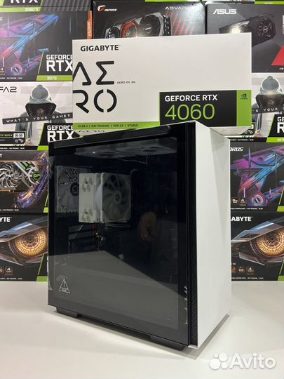 Белый Игровой Компьютер Ryzen 5 5600 / RTX4060