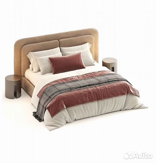 Двуспальная Дизайнерская кровать в современном сти