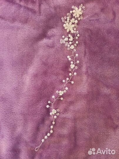 Свадебное украшение в волосы