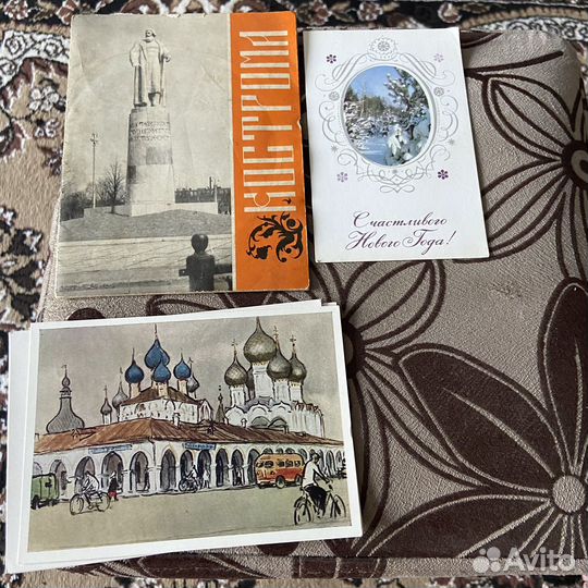 Старинные советские наборы открыток