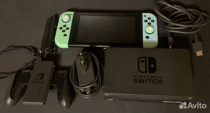 Nintendo switch 2 ревизия + игра + флешка