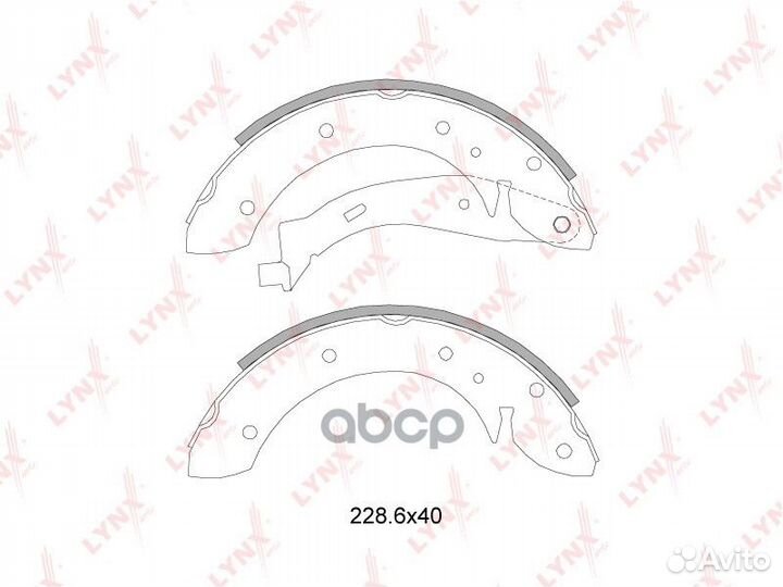 Колодки тормозные барабанные зад citroen Be