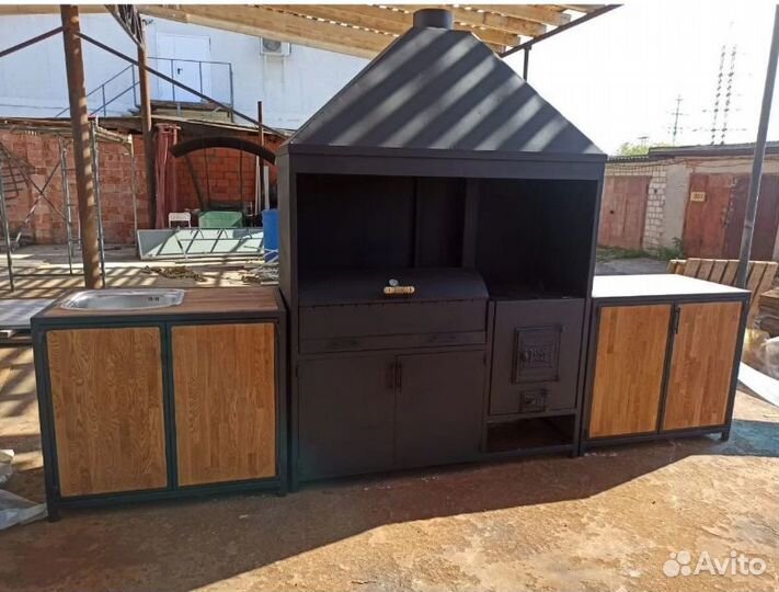 Мангальный комплекс, барбекю, печь под казан