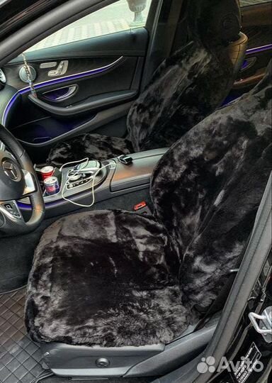 Накидки из натуральной овчины, на перед две сидени
