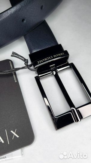Мужской Ремень Armani Exchange Saffiano Оригинал