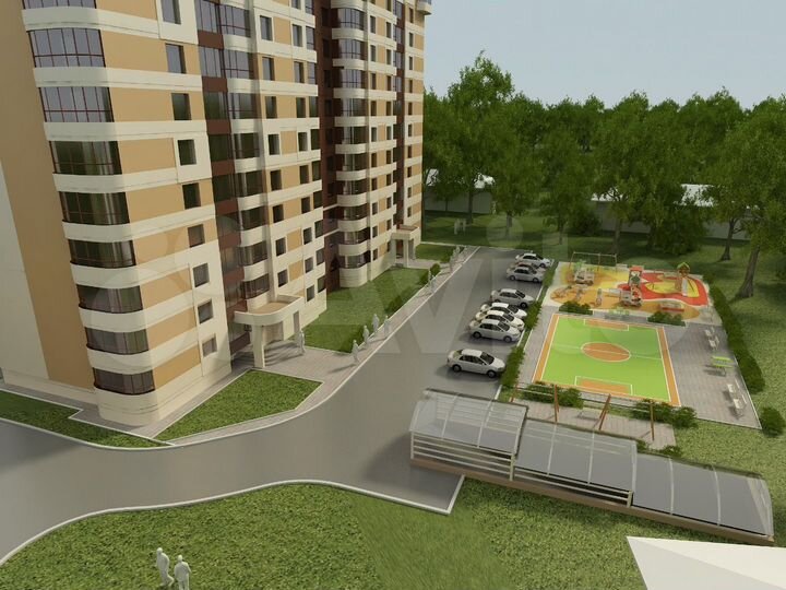 2-к. квартира, 67,3 м², 5/16 эт.